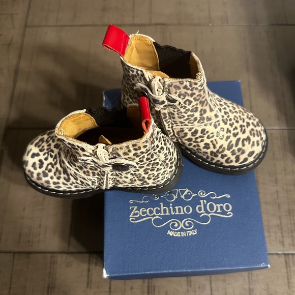 Zecchino D’oro ankle boots. Leopard print. Made in Italy. - Picture 2 of 9